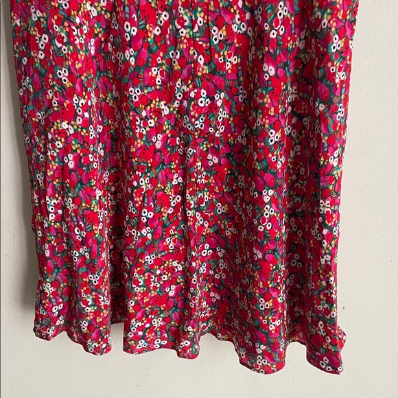 SALONI Collette Silk Floral Mini Puff Sleeve Dress - Picture 9 of 14